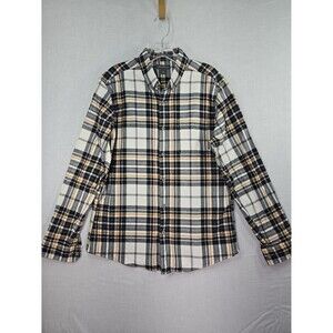 Eddie Bauer Flannel Long Sleeve Shirt Mens Med Classic Fit Button Front Gorpcore